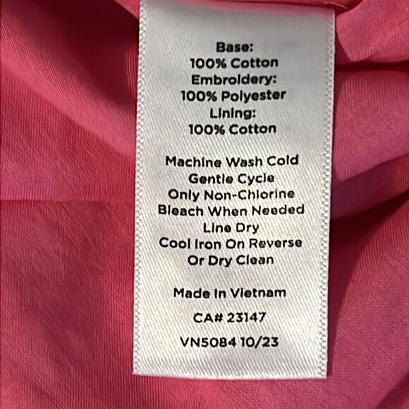 Talbots Graceful Garden Shift Dress Pink Size 14 - Picture 14 of 14